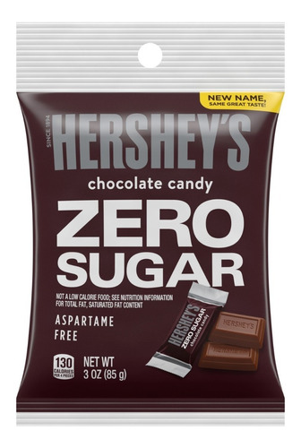 Hersheys Sugar Free 3oz Candy Chocolates Oscuro Libre Azucar