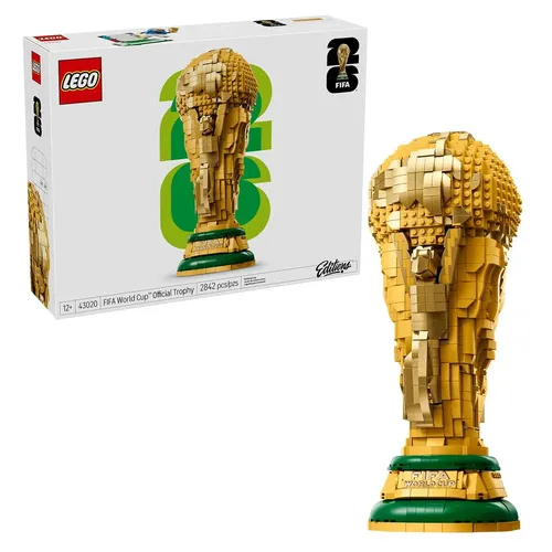 LEGO® Editions Trofeo Oficial de la Copa Mundial de la FIFA 43020; réplica a tamaño real; regalo para aficionados del fútbol; 12+