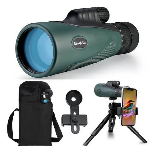 Telescopio Monocular Zoom Hd 10-30x50 Trípode, Bolsa D...