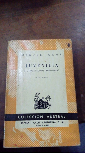 Libro  Juvenilia  Y Otras Páginas Argentinas