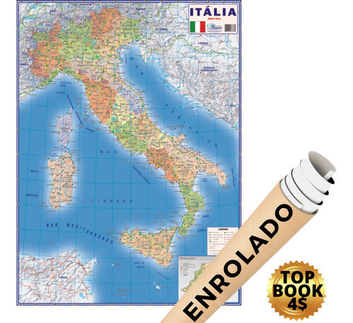 Geografia Viajem Maps Pendurar Decoração Escolar Escritorio Rodoviario Poster Banner, De Multimapas Decoração Poster Pendurar Quadro Enrolar., Vol. 1. Editora Multimapas, Capa Mole Em Português, 1