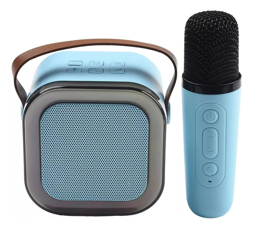 Parlante Mini Bluetooth Karaoke Con Luz Led Mic Inalambrico