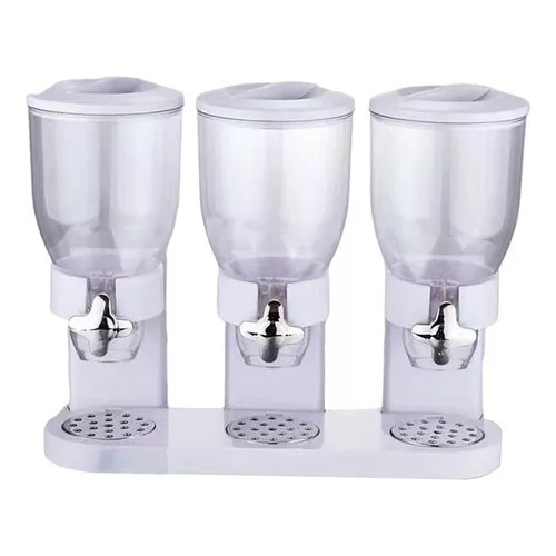 Dispensador De Cereal Triple Recipiente De Cocina 