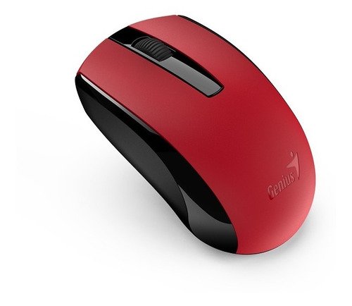 Mouse Inalámbrico Ecologico Recargable Genius Eco-8100 Rojo