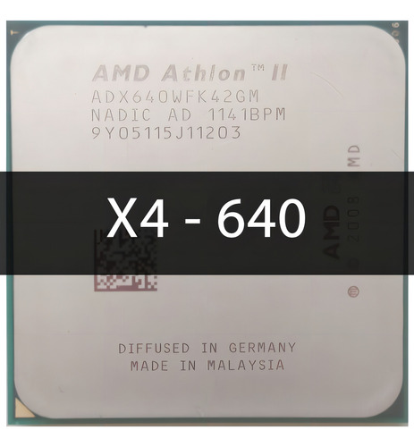 Processador Amd Athlon Ii X4 640 De 4 Núcleos Am2 Am3 (Recondicionado)