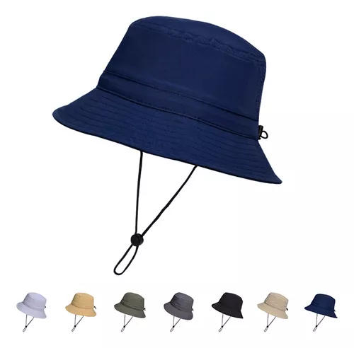 Sombrero de pescador de ala ancha para hombre, para pesca al aire libre,  ajustable, impermeable, UPF 50+, sombrero de sol de moda