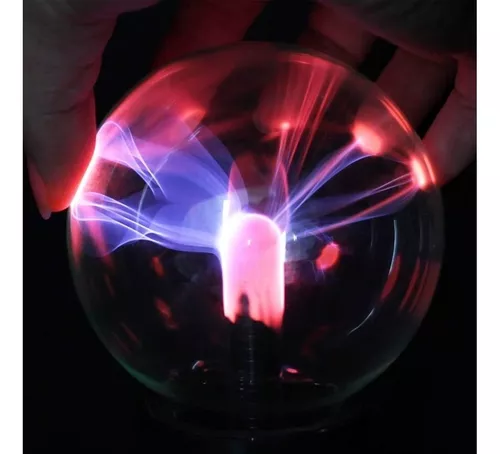 Lampara Bola De Plasma Luz Con Rayos Electrica Usb Y Pila Tesla