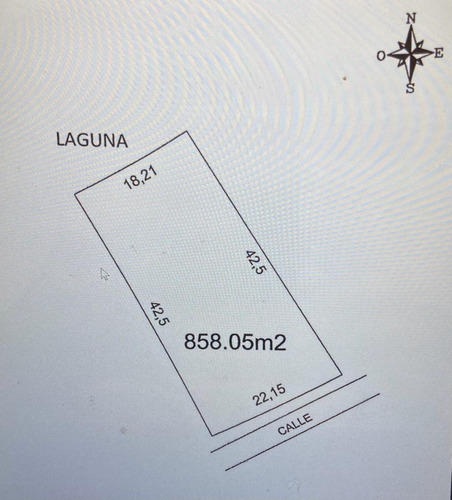 Lote De 900 M2, A La Laguna, En Naudir Aguas Privadas A La Venta -