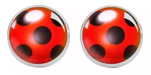 Aros Ladybug Aretes Miraculous Diseño Ladybug