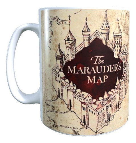 Taza Diseño Harry Potter Mapa Merodeador Alta Calidad