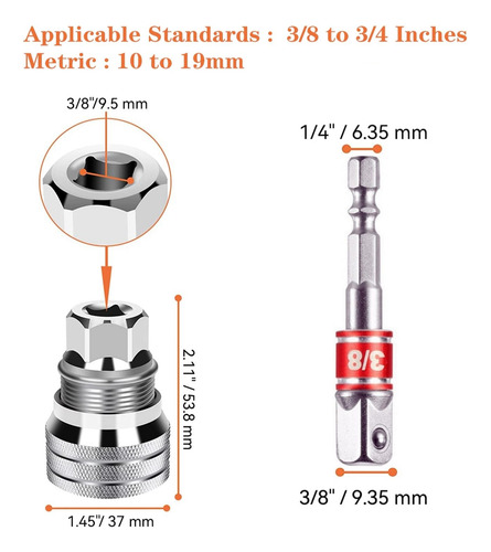 Llave De Tubo Ajustable Universal Con Adaptador 10-19 Mm Lla