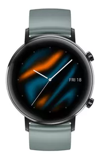 Huawei Watch GT 2 Sport 42mm caja 1.2mm de acero inoxidable black, malla lake cyan de fluoroelastómero DAN-B19
