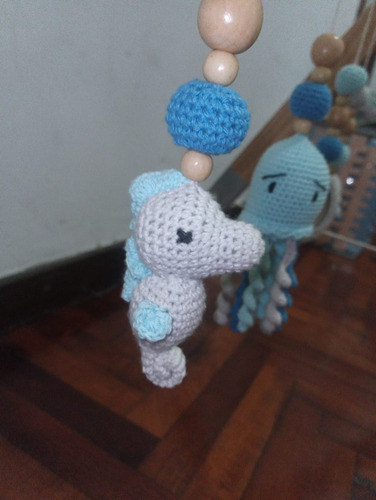 Gimnasio Montessori A Crochet Nórdico Bebé Estimulación