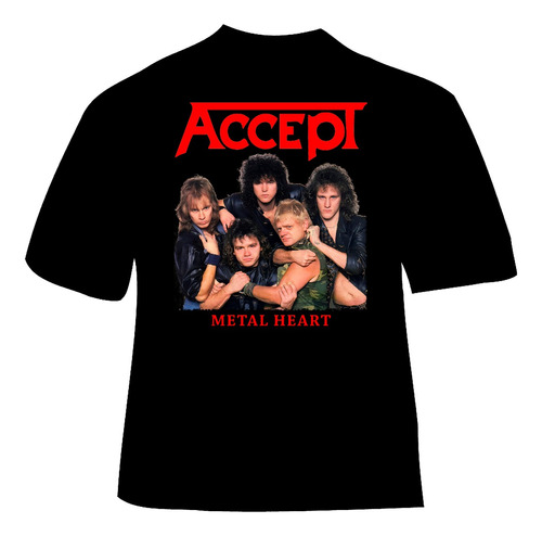 Polera Accept - Ver 03 - Banda Metal Heart