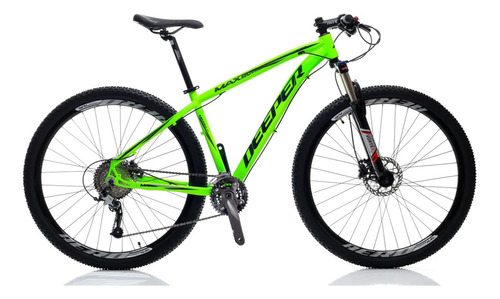 Bicicleta Ar 29 Deeper Maximus Verde 17  - 18v (2x9) Freio Hidráulico Óleo Mineral Suspensão Com Trava De Ombro Cubos K7 De Rolamento Blindado E K7 11/36