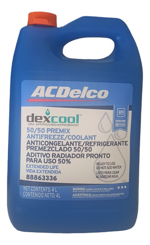 Refrigerante Acdelco 50/50 Importado Al Mayor Y Detal 