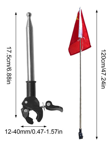 Asta De Bandera Extensible Asta De Bandera De Motocicleta