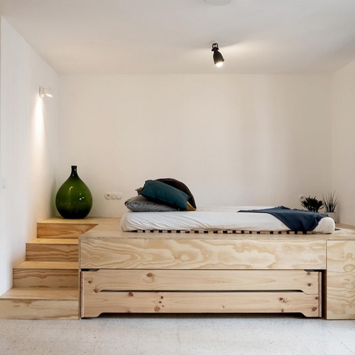 Imagen 7 de 8 de Base Cama Nido Apilable En Madera 100% Maciza Ref: Hund