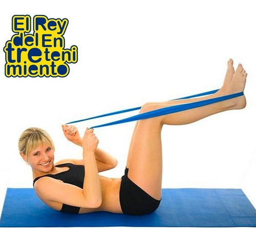 Imagen 6 de 8 de Banda Elástica 100% Latex Yoga Intensidad Media - El Rey
