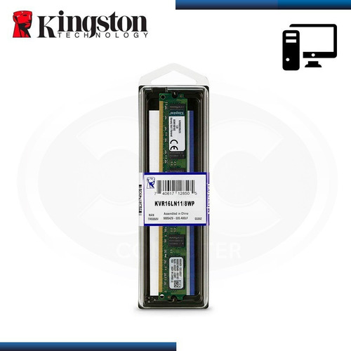Imagen 3 de 4 de Memoria Pc 8gb Kingston 1600 Ddr3l No Ecc