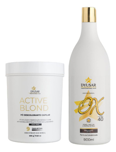 Kit Pó Active Blond  + Ox 40 Volumes Dyusar