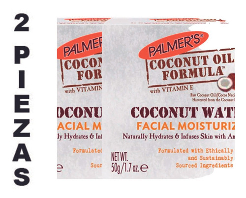 Hidratante Facial Palmer's Coconut Oil Agua De Coco 50 Ml,2