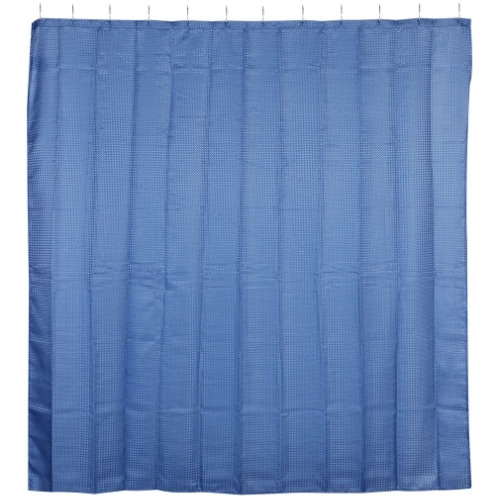 Cortina De Baño Poliester Blue 1.8x1.8 M 12 Ganchos