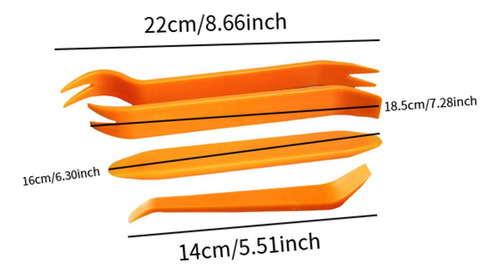 Kit De Herramientas De Extracción De Molduras De 4 Piezas,