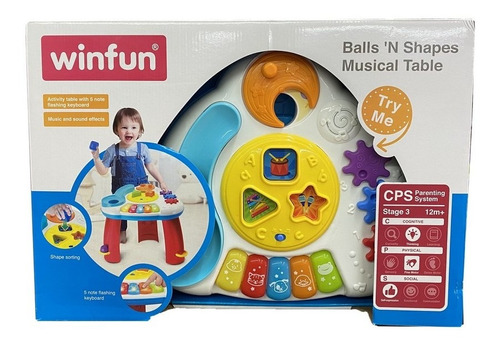 Win Fun Tablero Mesa Didactica Con Actividades  Art 0812-