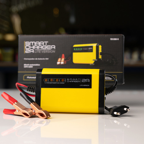 Carregador De Bateria Automotivo 12v 2a Carro Moto Fonte Jet Automático Nobreak Bivolt Inmetro Smartcharger 4x4sc