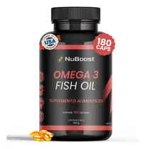 Comprar Aceite De Salmon Omega 3 1000mg Con Epa Y Dha 180 Cápsulas Sabor Sin Sabor