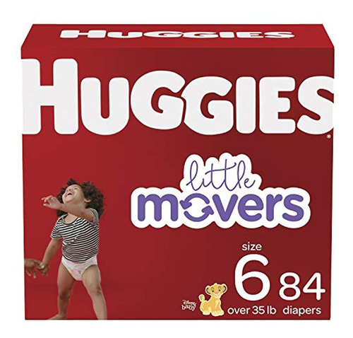 Huggies Little Movers - Pañales Para Bebé, Tamaño 6,
