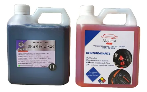 1 Litro Shampoo X20  Ph Neutro 1 Litro De Desengrasante