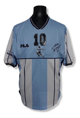 Camiseta Maradona Homenaje Seleccion Argentina Fila Original