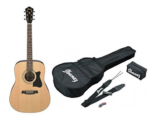 Kit Guitarra Acústica Ibanez V50njp-nt Estuche+afinador