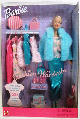 Barbie Armario De Moda, Mezcla Y Combina Para Crear 20 Traj.