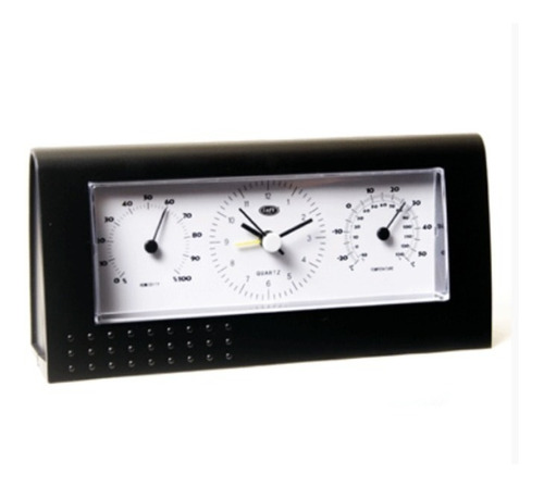 Reloj Con Termohigrómetro Luft Analógico Alarma