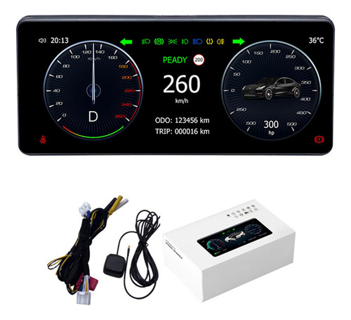 Pantalla De Panel De Instrumentos Lcd Para Automóvil De 10.2