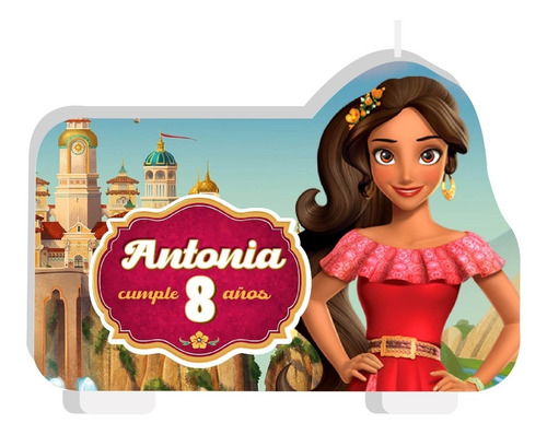 Vela Cumpleaños Personalizada Elena De Avalor 