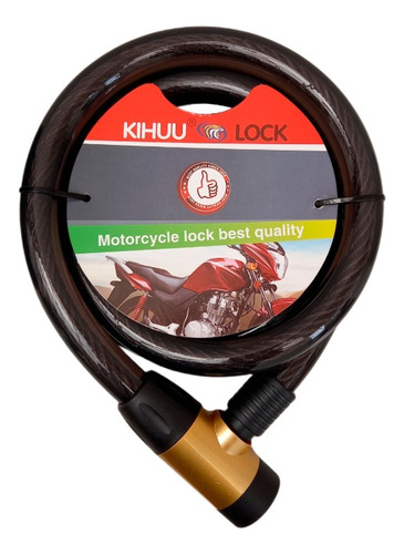 Cadena De Seguridad Para Moto Bicicleta Cable Grueso 120 Cm