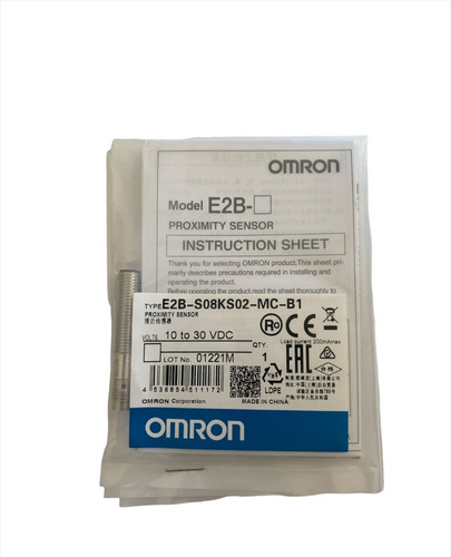 Sensor Inductivo M8 2mm  10-30vdc Omron E2b-s08ks02-mc-b1