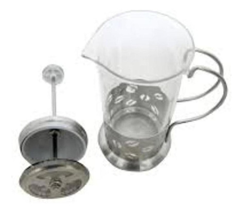 Imagem 3 de 5 de Cafeteira Francesa Inox 350ml Maquina Cafe Prensa Em Vidro