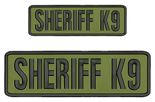 Parche De Chaleco Sheriff K9 Para Portaplacas, Parches De Sh