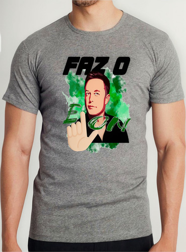 Camiseta Camisa Plus Size Elon Musk Patriota Faz O L Direita