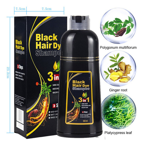 Para Novo Shampoo Com Corante Para Cobrir Cabelos Grisalhos