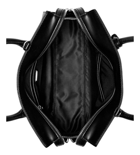 Bolsa Guess Factory Pe947506-bla Acabado de los herrajes Níquel Color Negro Correa de hombro Negro Diseño de la tela Lisa