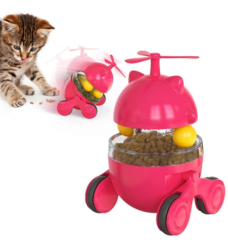 Juguete Interactivo Para Gatos Con Auto Dispensador Pellet