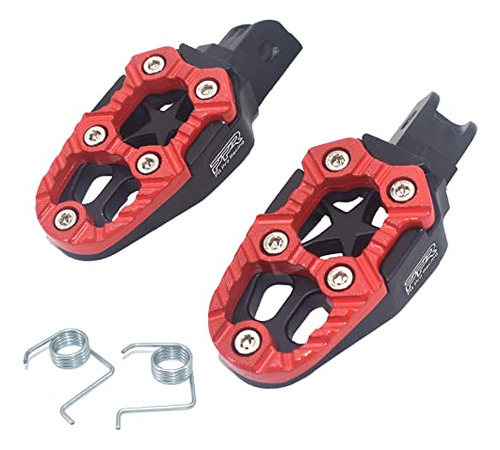 1 Pair Universal 8mm Metal Motorcycle Foot Pegs Pedals ...