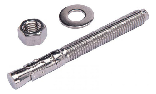 Set 10 Aisi 304 Pernos Anclaje De Cuña Inox 1/4-20 X 2-1/4