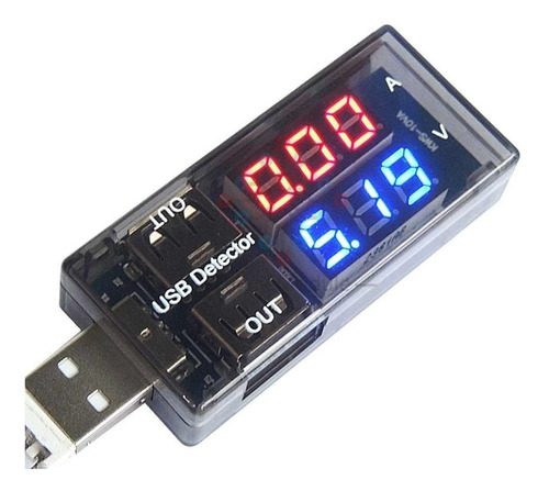 Medidor De Voltaje Amperaje Digital Tester Usb 3-9v Ubot